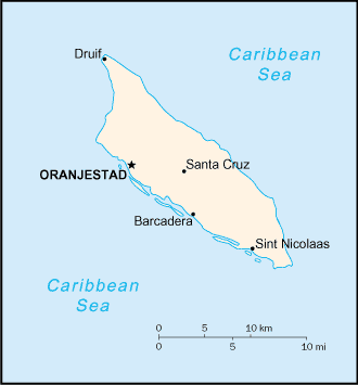 [Country map of Aruba]
