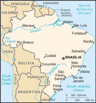 [Country map of Brazil]