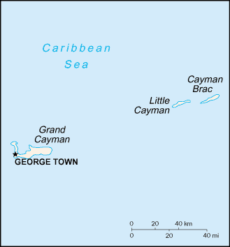 [Country map of Cayman Islands]