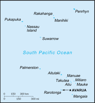 [Country map of Cook Islands]