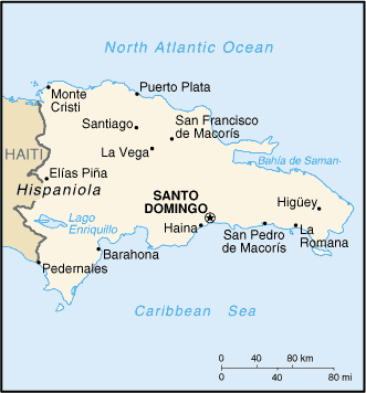 [Country map of Dominican Republic]