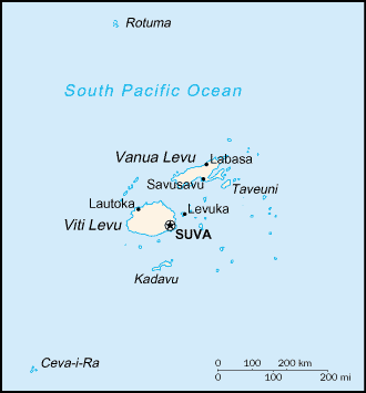 [Country map of Fiji]