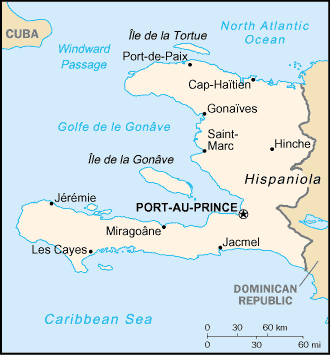 [Country map of Haiti]