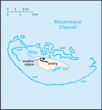 [Country map of Juan de Nova Island]
