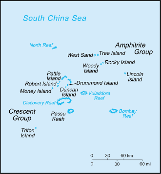 [Country map of Paracel Islands]