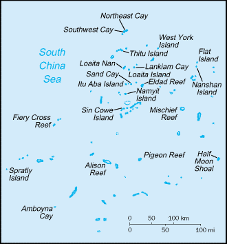 [Country map of Spratly Islands]