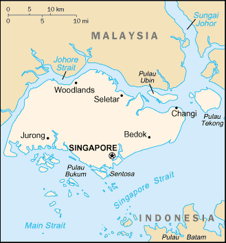 [Country map of Singapore]