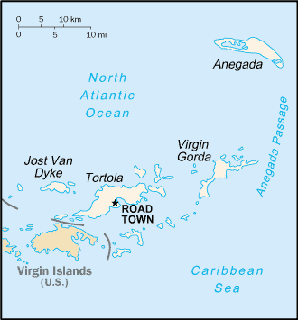 [Country map of British Virgin Islands]