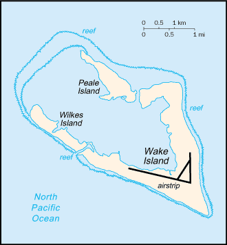 [Country map of Wake Island]