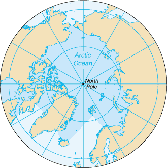 [Country map of Arctic Ocean]